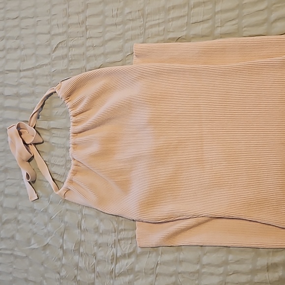 Long Knit Halter Dress - Size Small - Picture 2 of 7